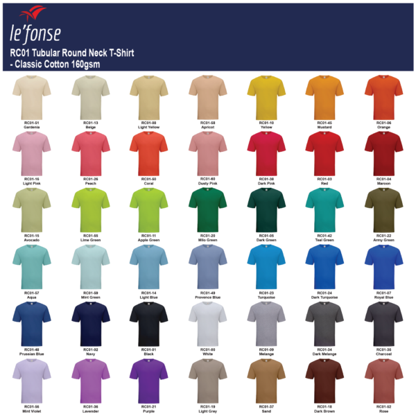 Le fonse RC01 All colours Will Global Trading