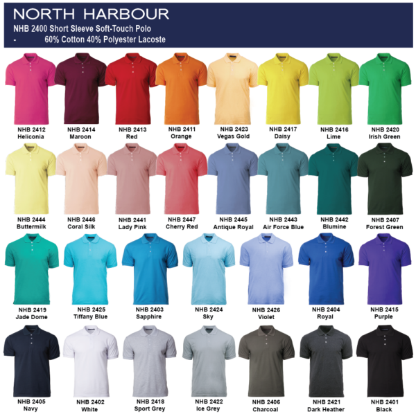 North Harbour NHB2400 all colours North Harbour NHB2400 all colours Will Global Trading